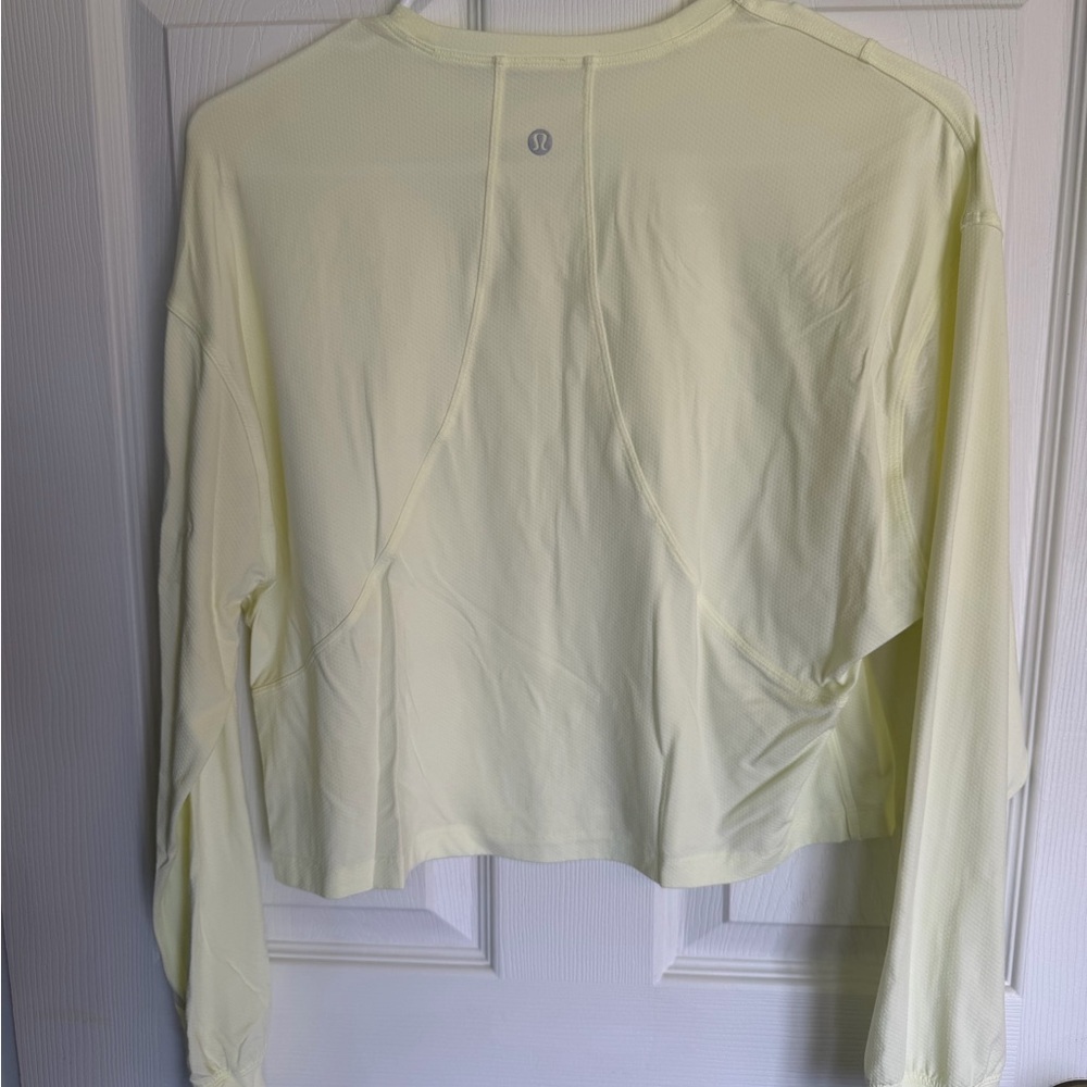 Lululemon Abrasion Resistant Training Long Sleeve Elixir Yellow Size : 6